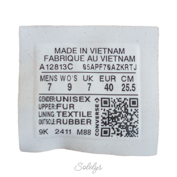 Converse Chuck 70 De Luxe Heel Genuine Calf Pony Hair Platform Sneaker 9 NEW - Picture 5 of 11